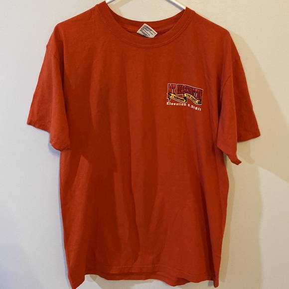 MT Washington Live Free or Die T-Shirt M Orange Moose - Picture 2 of 5